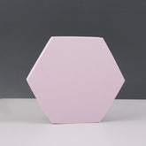 Geometric Cube Solid Color Photography Photo Background Table Shooting Foam Props, 18 x 2cm Hexagon, 2 x Triangles Combo Kits