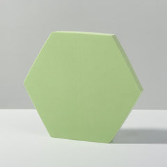 Geometric Cube Solid Color Photography Photo Background Table Shooting Foam Props, 18 x 2cm Hexagon, 2 x Triangles Combo Kits