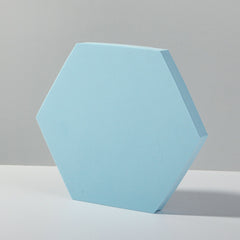 Geometric Cube Solid Color Photography Photo Background Table Shooting Foam Props, 18 x 2cm Hexagon, 2 x Triangles Combo Kits