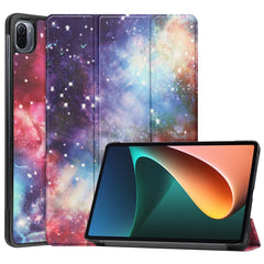 Custer Painted PU Leather Case with Sleep / Wake-up Function & 3-Fold Holder, For Xiaomi Pad 5