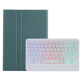 AN05BS Ultra-thin Tri-color Backlight Detachable Lambskin Texture TPU Bluetooth Keyboard Leather Case with Holder For Xiaomi Pad 5 / 5 Pro, A0N5BS