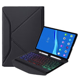 BM10S Backlight Edition Diamond Texture Detachable Bluetooth Keyboard Leather Case with Pen Slot & Triangular Back Support, For Lenovo Smart Tab M10 HPD Plus TB-X606F 10.3 inch, For Lenovo Pad Plus 11 inch TB-J607F / Tab P11 11 inch TB-J606F