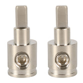 A5679 2 PCS Car Large Size Nickel-plated Brass 0GA to 4GA Audio Terminal Block, A5679