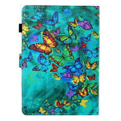 Universal Colored Drawing Horizontal Flip PU Leather Case with Holder & Card Slot, 7 inch, 8 inch