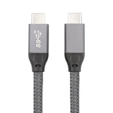 100W USB-C / Type-C Male to USB-C / Type-C Male Full-function Data Cable with E-mark, 0.5m, 1m, 1.5m, 2m