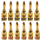 Car Gold-plated Red and Black 4mm Banana Head Audio Plug, A6520 12 in 1, A6521 24 in 1, A6522 32 in 1