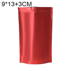 100 PCS/Set Matte Aluminum Foil Snack Stand-up Pouch, 9x13+3cm