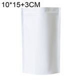 100 PCS/Set Matte Aluminum Foil Snack Stand-up Pouch, 10x15+3cm