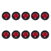 10 in 1 Truck Trailer LED Round Side Marker Lamp, A5010 Red Light, A5011 Amber Light, A5012 White Light, A5013 Red + Amber Light
