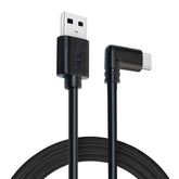 USB Male to USB 3.2 Gen1 Type-C Elbow VR Link Cable For Oculus Quest 1 / 2, 5m