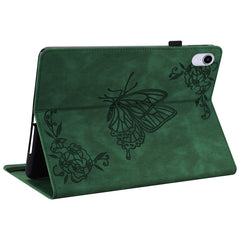 Butterfly Flower Embossed Leather Tablet Case, For iPad mini 2024 / mini 6, For iPad mini 2019 / 4 / 3 / 2 / 1
