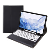 T800B Pen Slot Detachable Bluetooth Keyboard Leather Tablet Case, For Samsung Galaxy Tab S8+/S7+/S7 FE, T800B