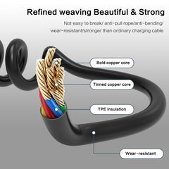 3A Micro USB Spring Charging Data Cable, Micro