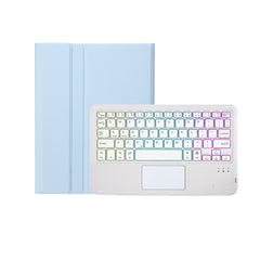 T07B-AS Skin Feel Pen Slot Touch Pad Bluetooth Keyboard Leather Tablet Case, For iPad Air 11 2025 / 2024 / Air 4 10.9 2020 / Air 5 10.9 2022
