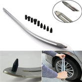 N8 10 in 1 Car Paintless Dent Removal Fender Damage Repair Puller Lifter Arc Crowbar Tools Hook Rods kit, 10 in 1