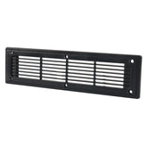 A6792 300x80mm Black Straight Louvered Ventilation Plastic Venting Panel Cover, 300x80mm
