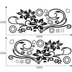 2 PCS/Set D-75 Flower Vine Pattern Car Modified Decorative Sticker, D-75