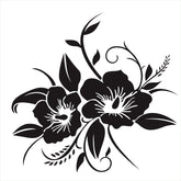 D-798 Flowers Bloom Pattern Car Modified Decorative Sticker, D-798