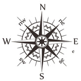 D-863 Compass Pattern Car Modified Decorative Sticker, D-863