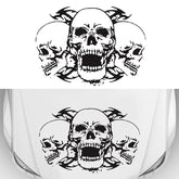 D-923 Three Skulls Pattern Car Modified Decorative Sticker, D-923