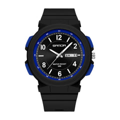 Sanda 6097 TPU Strap Dual Calendar Waterproof Electronic Watch
