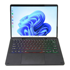 KF17S Tri-color Backlit Touch Bluetooth Keyboard, For Microsoft Surface Pro 8/Pro X