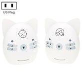 Wireless Audio Baby Monitor Support Voice Monitoring + Intercom + Night Light without Battery, US Plug, UK Plug, EU Plug, AU Plug