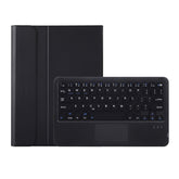 OP12-A Lambskin Texture Ultra-thin Bluetooth Keyboard Leather Case with Touchpad, OP12-A