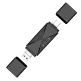 ADS-218 8 Pin+USB+Type-C Multi-function Card Reader