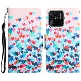 Colored Drawing Leather Phone Case, For Xiaomi Redmi 10C
