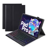 AM18-BS Tri-color Backlight Bluetooth Keyboard Leather Case, AM18-BS