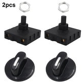 4 Gear 3 Speed Rotary Switch Fan Heater Speed Selector, Type A 2 Pair, Type B 2 Pair