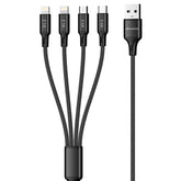 awei CL-129 4 in 1 USB to USB-C / Type-C to 8Pin to Micro USB Multi Charging Cable, CL-129