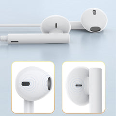 awei PC-1T 1.2m Mini Stereo Semi In-ear Earphones, PC-1T(Black), PC-1T(White)