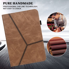 Solid Color Embossed Striped Leather Case, For Xiaomi Redmi Pad 10.61 2022