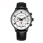 Multifunctional Quartz Men Leather Watch, Ochstin 6050B