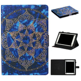 Tablet PC Universal Coloured Drawing Pattern Horizontal Flip Leather Case with Holder & Card Slot, For 7 inch, For 8 inch