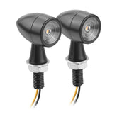 For Kawasaki / Suzuki / Yamaha / Honda T-S002 1 Pair Motorcycle LED Mini Turn Signal Metal Retro Signal Light, For Kawasaki / Suzuki / Yamaha / Honda