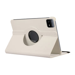 360 Degree Rotation Litchi Texture Leather Tablet Case, For Xiaomi Pad 6 / Pad 6 Pro