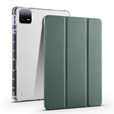 3-fold Clear TPU Smart Leather Tablet Case with Pen Slot, For Xiaomi Pad 6S Pro