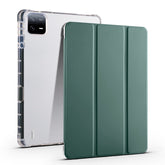 3-fold Clear TPU Smart Leather Tablet Case with Pen Slot, For Xiaomi Pad 7 / 7 Pro