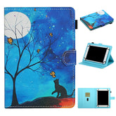 Colored Drawing Pattern Horizontal Flip Leather Case with Holder & Card Slots, For 8 inch Universal Tablet PC, For 10 inch Universal Tablet PC