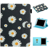 Flower Pattern Horizontal Flip Leather Case with Card Slots & Holder, For 7 inch Universal Tablet PC, For 8 inch Universal Tablet PC