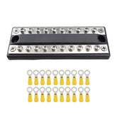 CP-4051 100A 48V RV Yacht Modified Double Row 10-way Busbar with 20pcs Terminals, CP-4051