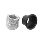 XH-UN099 Carbon Fiber Car Front Bumper Turbo Air Intake Inlet Pipe Air Funnel Kit, Round, Square