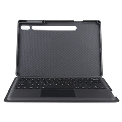T970B-AS Pivot Backlight Upper Pen Tray Bluetooth Keyboard Leather Case For Samsung Galaxy Tab S7+/S7 FE/S8+, For Samsung Galaxy Tab S7+/S7 FE/S8+