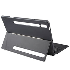 T970B-AS Pivot Backlight Upper Pen Tray Bluetooth Keyboard Leather Case For Samsung Galaxy Tab S7+/S7 FE/S8+, For Samsung Galaxy Tab S7+/S7 FE/S8+