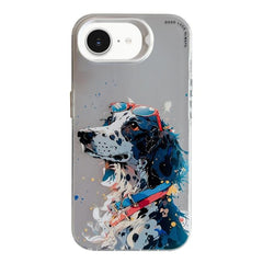 Animal Pattern Oil Painting Series PC + TPU Phone Case, For iPhone 7 / 8 / SE 2020