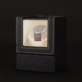 Leather Single Watch Box Electric Motor Watch Shaker Automatic Watch Shaker, US Plug, Single, Ostrich Pattern, Single, Carbon Fibre, Single, Black, Single, Dark Brown