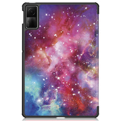 Custer Painted 3-Fold Holder Smart Leather Tablet Case, For Xiaomi Redmi Pad SE